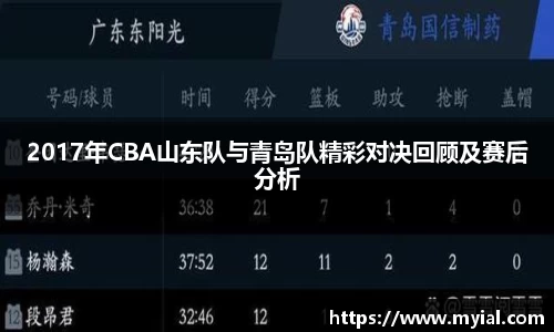 2017年CBA山东队与青岛队精彩对决回顾及赛后分析